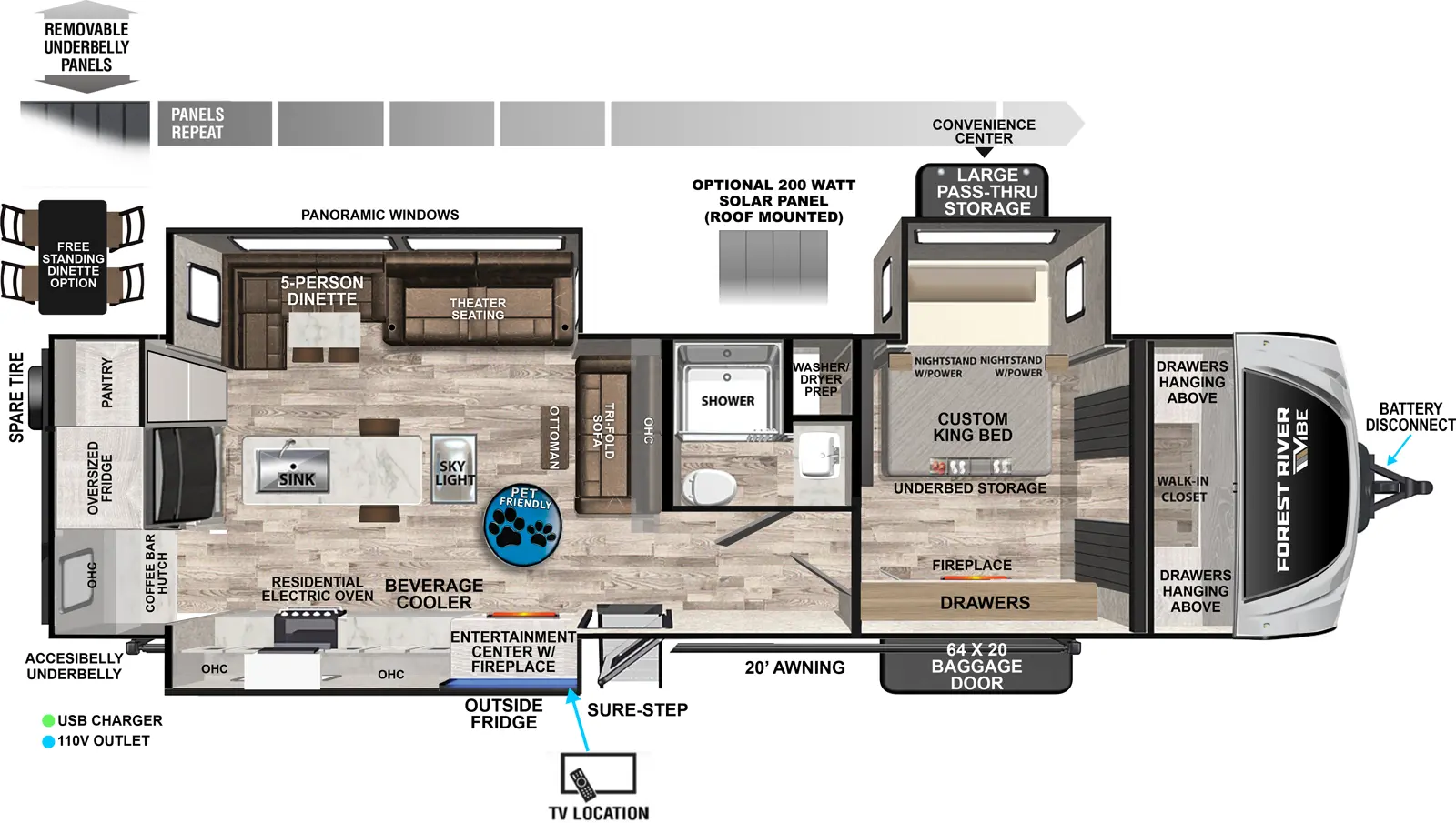 Vibe 3400XL Floorplan